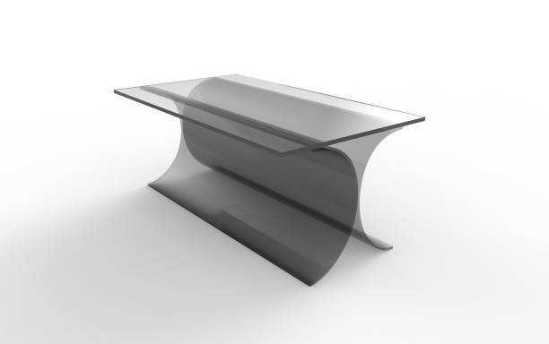 istock Stylish table 3d illustration on a white background 1166862859
