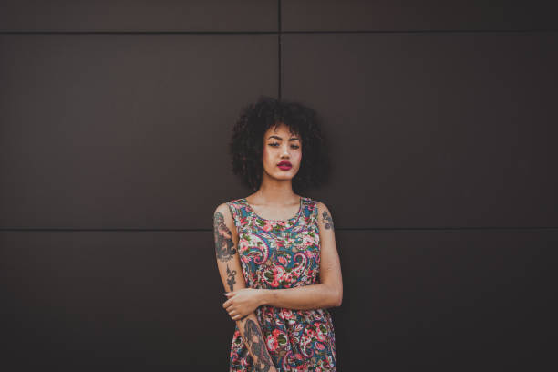 Portrait of a beautiful afroamerican young woman