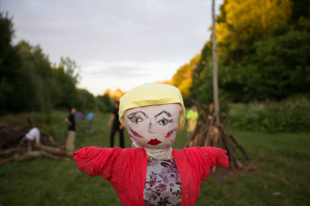 istock Holiday Ivan Kupala. Traditional effigy for burning 1166868899