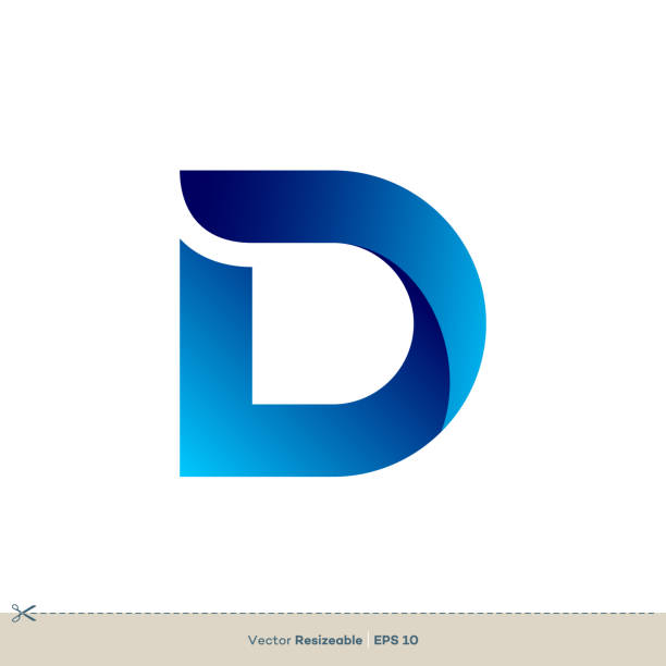 D Letter Logo Template Illustration Design. Vector EPS 10. D Letter Logo Template Illustration Design. Vector EPS 10. letter d stock illustrations