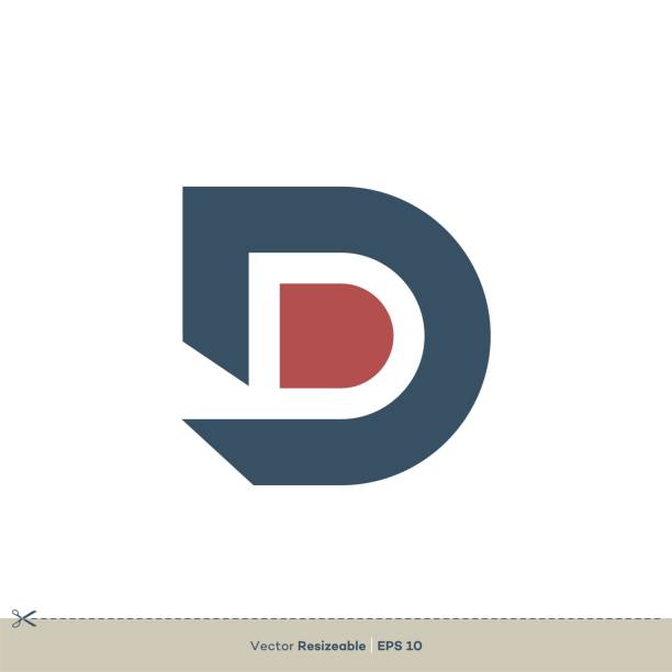 D Letter vector Logo Template Illustration Design. Vector EPS 10. D Letter vector Logo Template Illustration Design. Vector EPS 10. letter d script pics stock illustrations