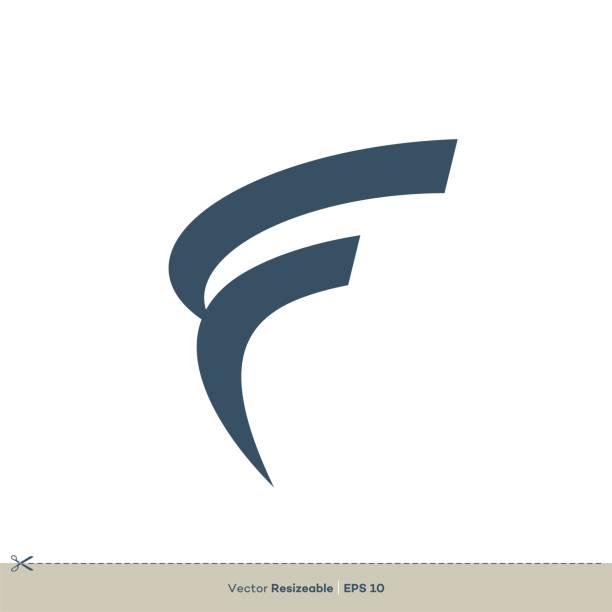 f buchstabe vektor logo vorlage illustration design. vektor eps 10. - f stock-grafiken, -clipart, -cartoons und -symbole