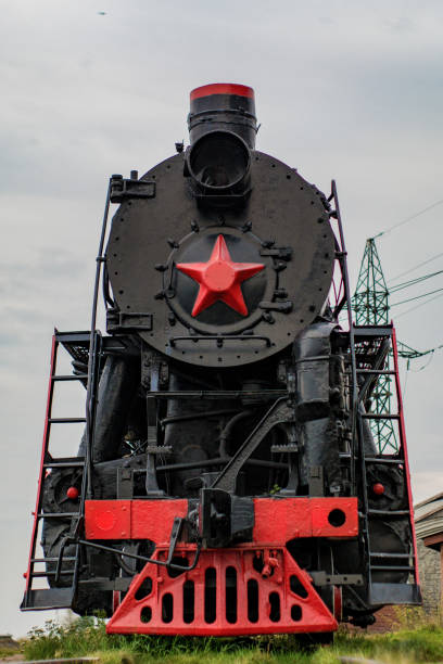 istock Old russian locomotive at Baykal 1166872452
