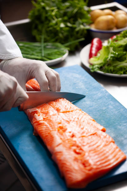 istock salmon food preparation 1166872600