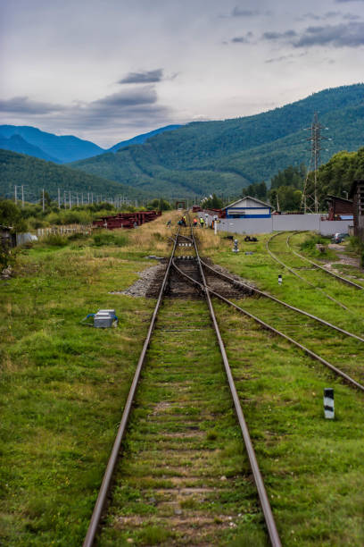 istock Trans siberian rail repair 1166872658