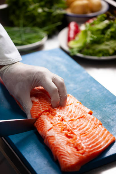 istock salmon food preparation 1166873078