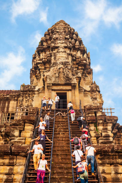 templo de angkor wat, siem reap - ankor fotografías e imágenes de stock
