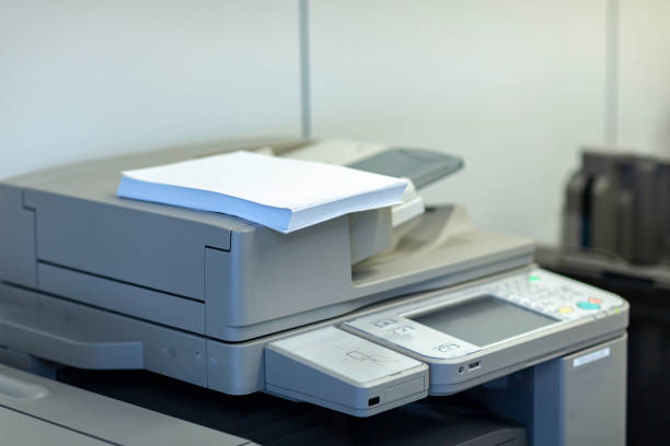 Copay machine with paper in the office.