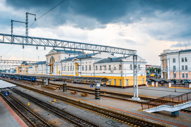 istock Gomel central railway station in Belarus 1166884931