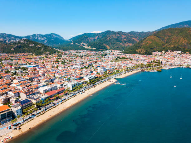 istock Marmaris city beach in Turkey 1166885014