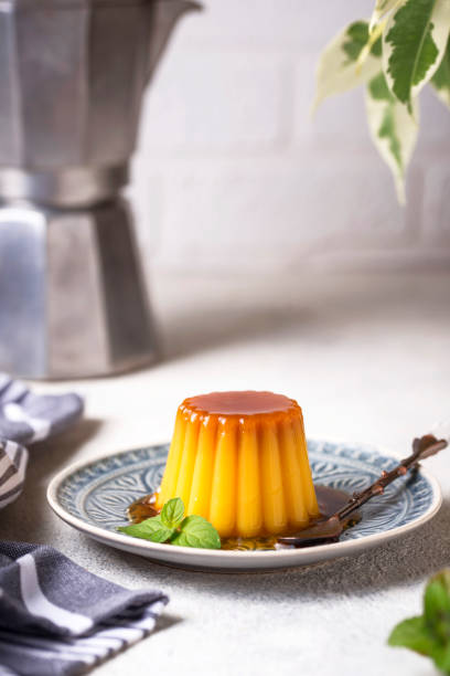 istock Flan or creme caramel dessert 1166894246