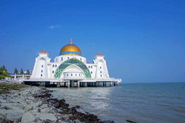 istock Malacca Straits Mosque (Masjid Selat Melaka), Malacca, Malaysia 1166894330