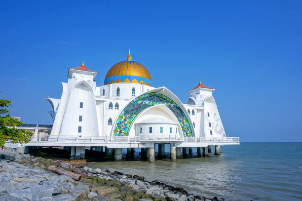 istock Malacca Straits Mosque (Masjid Selat Melaka), Malacca, Malaysia 1166894363
