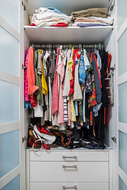 istock Wardrobe Full Of Clothes 1166894651