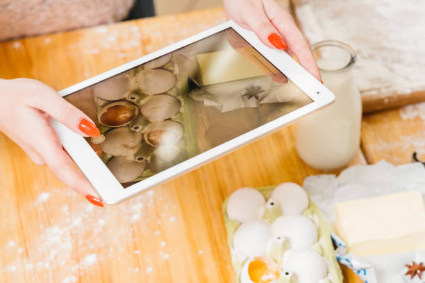 istock online culinary recipe tablet ingredients dough 1166900367