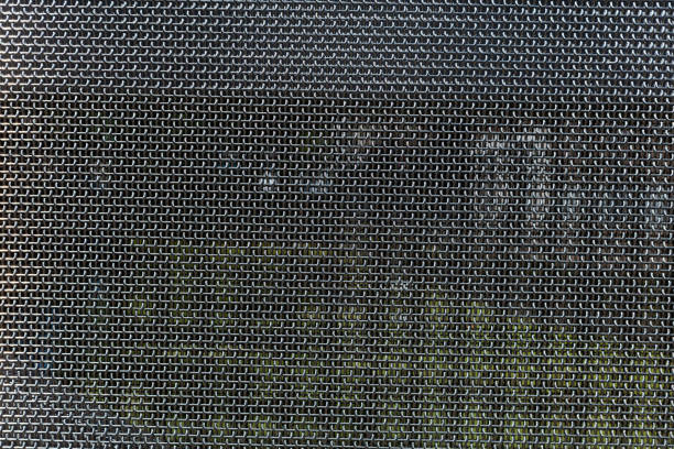 Metal mesh, stainless steel texture, full background. Industrial decorative material