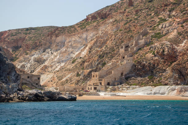 istock Sulfur Mines at Paliorema, Milos island 1166934580