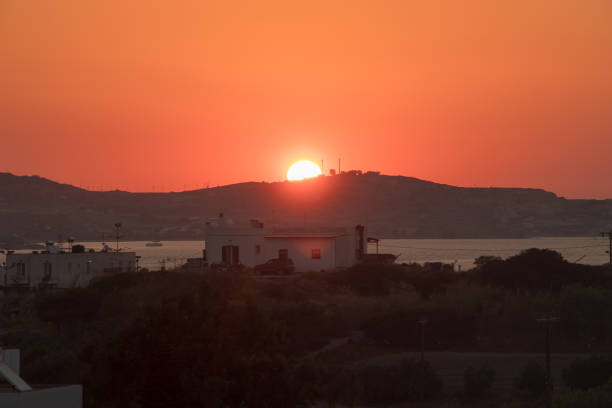 istock Sun rise in Pollonia village 1166934711