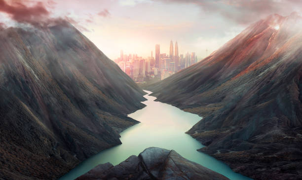 istock Wonderful scenery in mountains with lake 1166938802