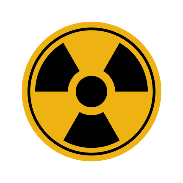생물학적 위험 아이콘 - biochemical warfare biohazard symbol virus laboratory stock illustrations
