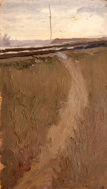istock landscape, oil painting, hand made 1166946491