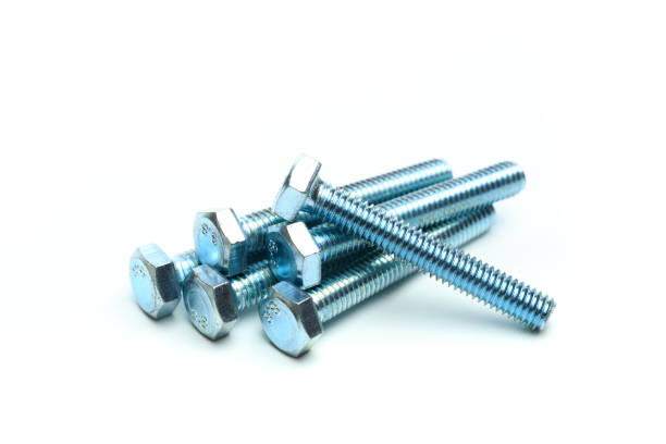 istock Screws isolated on white close up view - Image 1166947441