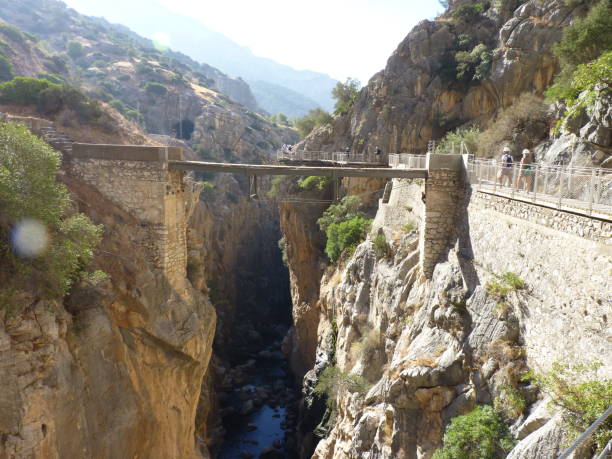 istock Royal Trail (El Caminito del Rey) in gorge Chorro, Malaga province 1166948667