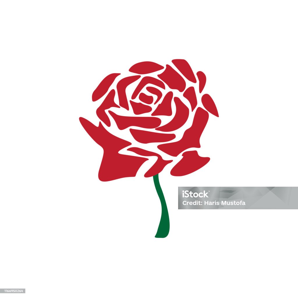 Red Rode Graphic Red Rose Graphic Design Template Illustration Isolated Stock ...