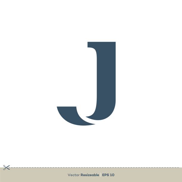 jレターベクトル ロゴ テンプレートイラストデザイン。ベクトル eps 10. - letter j点のイラスト素材／クリップアート素材／マンガ素材／アイコン素材
