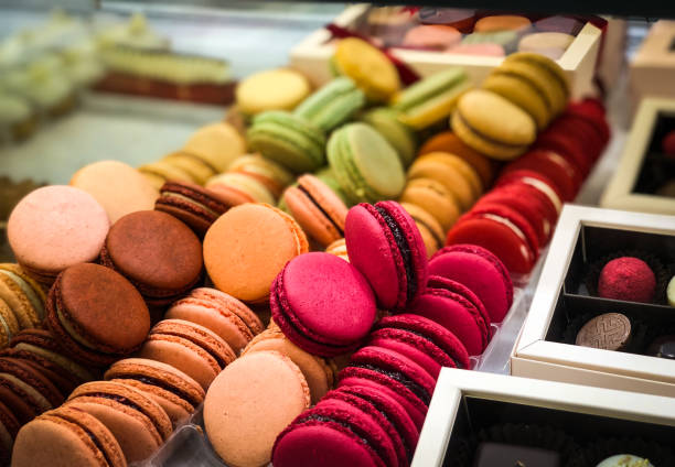 istock artisanal designed sweets - home made cakes, mini cakes, macaroons, eclairs 1166964357