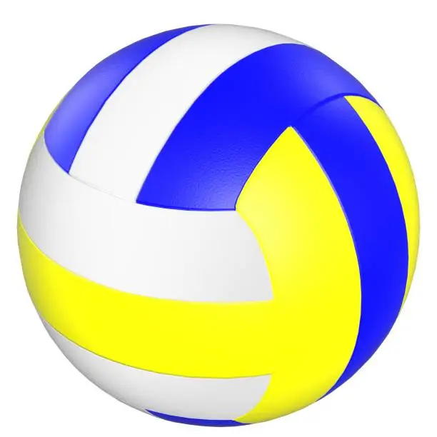 3D rendering illustration of a beach volleyball