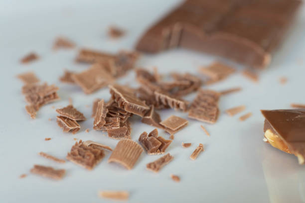 istock Chocolate bar and chocolate flakes 1166975306