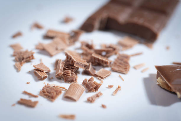 istock Chocolate bar and chocolate flakes 1166975353