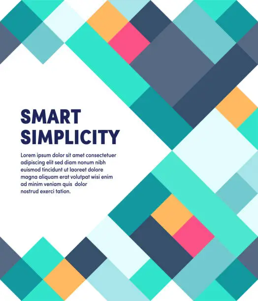 Vector illustration of Smart Simplicity Modern & Geometric Vector Illustration