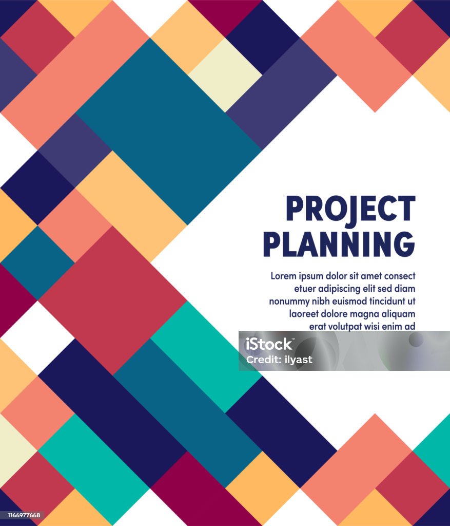 Project Plan Vector Free Project Planning Modern Geometric Vector Illustration Stock ...