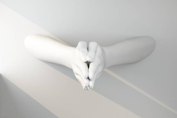 istock two white hands in a gesture of prayer 1166977968