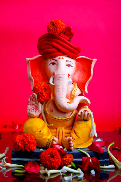 lord ganesha , indyjski festiwal ganesh - ganesh festival zdjęcia i obrazy z banku zdjęć