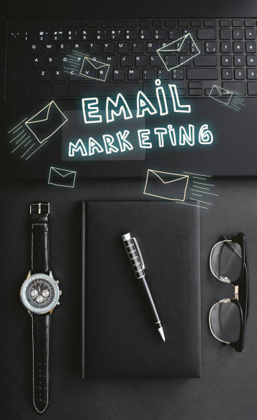 Think Different. Cropped shot of office desk. Email marketing concept