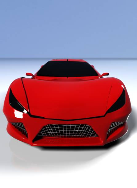 istock Modern red sports car ,3d ,render. 1166982116