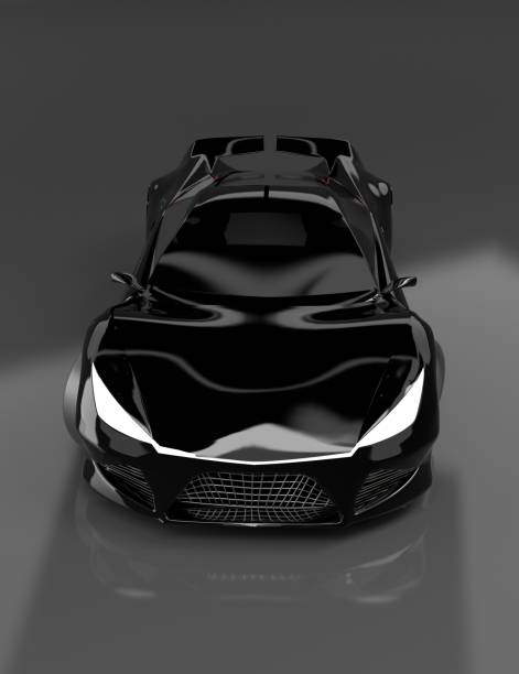 istock Modern black sports car ,3d ,render. 1166984657