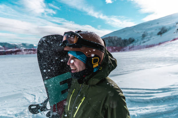 istock Snowboarder on a snowy mountain 1166985853