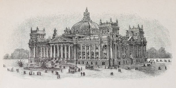 istock The new Reichstag - Illustration from 1894 1166991610