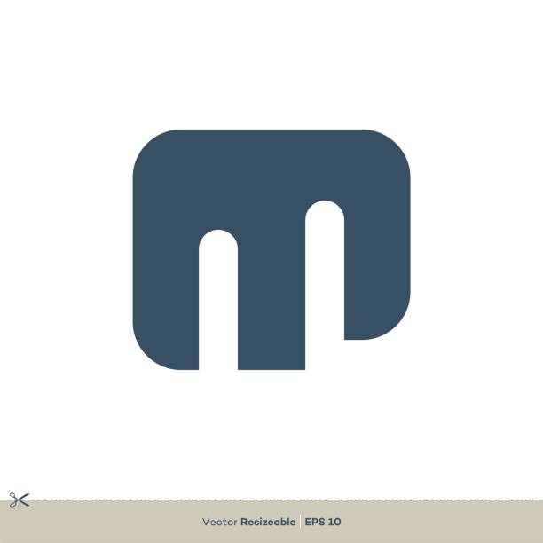M Letter Logo Template Illustration Design. Vector EPS 10. M Letter Logo Template Illustration Design. Vector EPS 10. elephant logo stock illustrations