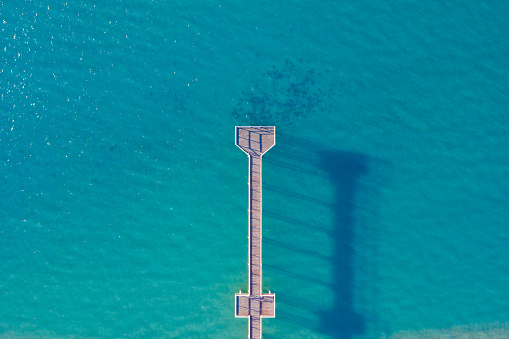 Aerial View of Scarness Pier