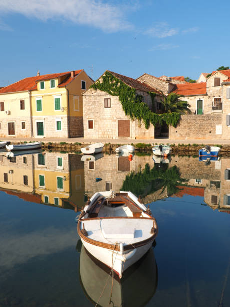 istock Morning in Vrboska harbor 1166998232