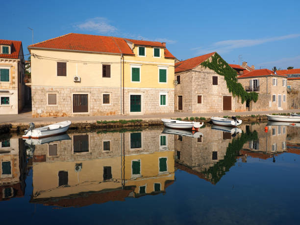 istock Morning in Vrboska harbor 1166998268