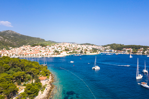 Aerial View of Hvar, Croatia