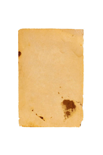 istock Old paper isolated on white background. Top view. 1167002036