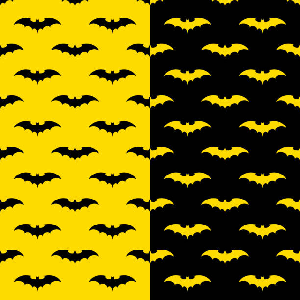 Dơi Mô Hình Liền Mạch Với Nền Đen Và Vàng Mô Hình Hình Bóng Biểu Tượng  Batman Thiết Kế Trang Trí Vào Ngày Lễ Halloween Hình minh họa Sẵn có - Tải
