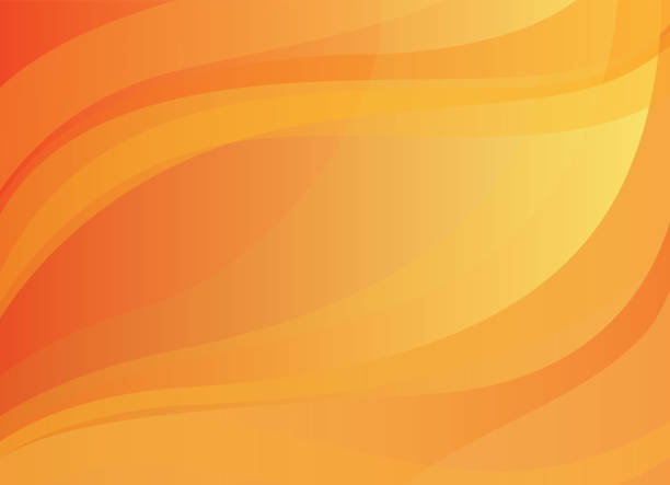 abstrakter gelb-orangefarbener vektorhintergrund - flames background stock-grafiken, -clipart, -cartoons und -symbole